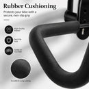 CARLA HOME 2-Pack Bike Wall Mount Rack - Adjustable Hook - Black - Adjustable Fixed Bike