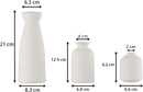 Ceramic Set of 3 Modern White Vases for Home D�cor