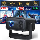 5G 4K Mini Projector Black with WiFi 6, Bluetooth, HDMI, USB, Android 11, 720P Resolution