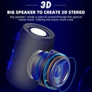 Waterproof Portable Bluetooth 5.0 Wireless Speaker in Black with 2000mAh Battery
