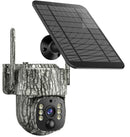 4G Trail Security Camera 2.5K Black Outdoor Wildlife Monitoring with Live View