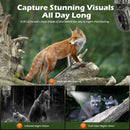 4G Trail Security Camera 2.5K Black Outdoor Wildlife Monitoring with Live View