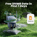 4G Trail Security Camera 2.5K Black Outdoor Wildlife Monitoring with Live View