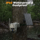 4G Trail Security Camera 2.5K Black Outdoor Wildlife Monitoring with Live View