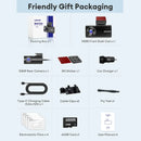 5K Dash Cam with 4" Screen, 5GHz WiFi, GPS, 128GB Card, and Hardware Kit