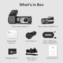 2 Channel 4K Dashcam with 1080P, 5G WiFi, GPS, Parking Monitor, Voice Control, Free 64GB TF Card