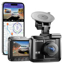 4K Ultra HD 2160P WiFi Dash Cam in Black with GPS and IR Night Vision