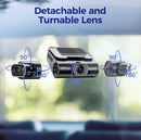 4 Channel 4K Dash Cam with 5G WiFi, GPS, 128GB eMMC, and Hardwire Kit