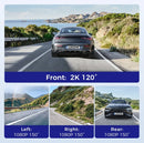 4 Channel 4K Dash Cam with 5G WiFi, GPS, 128GB eMMC, and Hardwire Kit