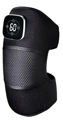Heated Knee Brace Wrap with Vibration and Heat Therapy in Black, 51cm