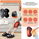 Heated Knee Brace Wrap with Vibration and Heat Therapy in Black, 51cm