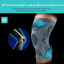 Black Knee Compression Sleeve for Sports Support, Size M