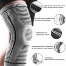 Black Knee Compression Sleeve for Sports Support, Size XL