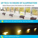 Multicoloured warm Solar LED Deck Lights - Black, 12-Pack, Waterproof Outdoor Lighting for Garden, Patio, Pathway, and Stairs