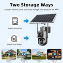 Dual Lens 8MP Full HD Solar Security Camera with 360° View and Night Vision