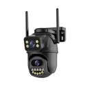 4K 8MP Wireless IP Camera in Black with Outdoor PTZ and Night Vision