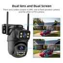 4K 8MP Wireless IP Camera in Black with Outdoor PTZ and Night Vision