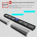 Wireless Bluetooth 5.0 Black Sound Bar Speaker with RGB Light, 538x73x48mm