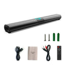 Wireless Bluetooth 5.0 Black Sound Bar Speaker with RGB Light, 538x73x48mm
