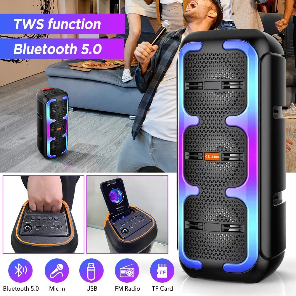 Portable Black Wireless Bluetooth Speaker