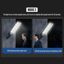 5000W Solar Street LED Light with Radar Sensor and Remote Control, Black
