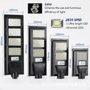 Solar Street LED Light with Radar Sensor, Black, 320W, Outdoor Flood Wall Lamp