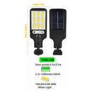 8-Pack 9000W Black Solar Security Lights with PIR Motion Sensor for Outdoor Use - Pack of 2