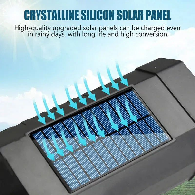 LED Motion Solar Sensor Light 63 LED Black Outdoor Security Flood Lamp 2-Pack