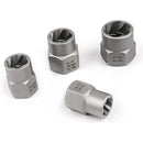 15-Piece Black Impact Damaged Bolt Nut Screw Remover Tool Kit
