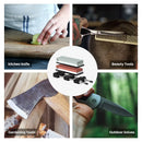 Red Dual Whetstone Knife Sharpener Set 400/8000 Grit with Silicone Base and Angle Guide