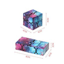 Infinity Cube Fidget Toy in Purple Starry Sky for Stress Relief and Sensory Play