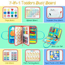 Multicolour Montessori Sensory Busy Board for Kids - Multi-Colour Learning Toy