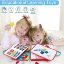 Multicolour Montessori Sensory Busy Board for Kids - Multi-Colour Learning Toy