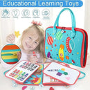 Multicolour Montessori Sensory Busy Board for Kids - Multi-Colour Learning Toy