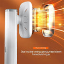Portable Handheld Mini Steam Iron in White for Home & Travel, 72x100mm