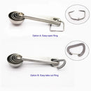 Stainless Steel Measuring Spoons Set, 6 Pieces, Silver for Accurate Cooking and Baking