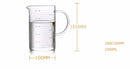 Large 1000ml Clear Borosilicate Glass Measuring Cup with Direct Fire Heat Resistance