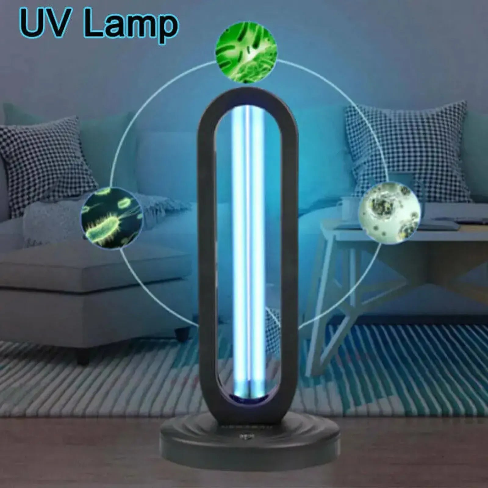 Large 38W UVC UV Light Ozone Germicidal Lamp for Home and Office Disinfection