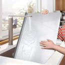 Silver Stainless Steel Chopping Board 70x50cm - Non-Slip Pastry Worktop Protector