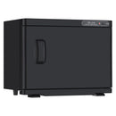 23L Black Hot Towel Warmer UV Sterilizer Disinfection Cabinet for Salon and Spa