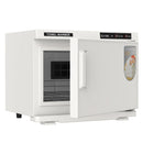 White 32L Black Hot Towel Warmer UV Sterilizer Cabinet for Salon and Home Use