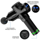 Deep Tissue Massage Gun Black with 10 Interchangeable Heads and 30 Adjustable Speeds