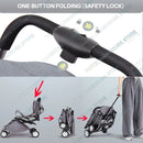 Lightweight Compact Baby Stroller Pram in Black and Grey – Foldable Travel Design