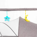 Auto-Swing Electric Baby Crib Cradle in Blue with Bluetooth and Lullabies