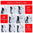 Height Adjustable Folding Medical Walking Frame in Black Aluminium Alloy - Straight