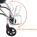 Portable Foldable Manual Wheelchair in Blue - Lightweight Travel Design for Easy Transport