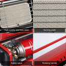 Portable Butane Gas Heater in Black for Camping, Hiking, and Outdoor Use - Red