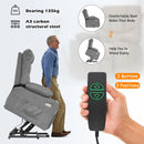 Brown Electric Massage Recliner Chair with Heat and Vibration in Grey, 108x100x85cm