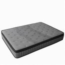 Double Mattress 30CM Thick Medium Firm Pocket Springs Euro Top Memory Foam in Grey