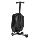 Kids 2-in-1 Foldable Scooter Suitcase Luggage with Wheels, Blue, 37L